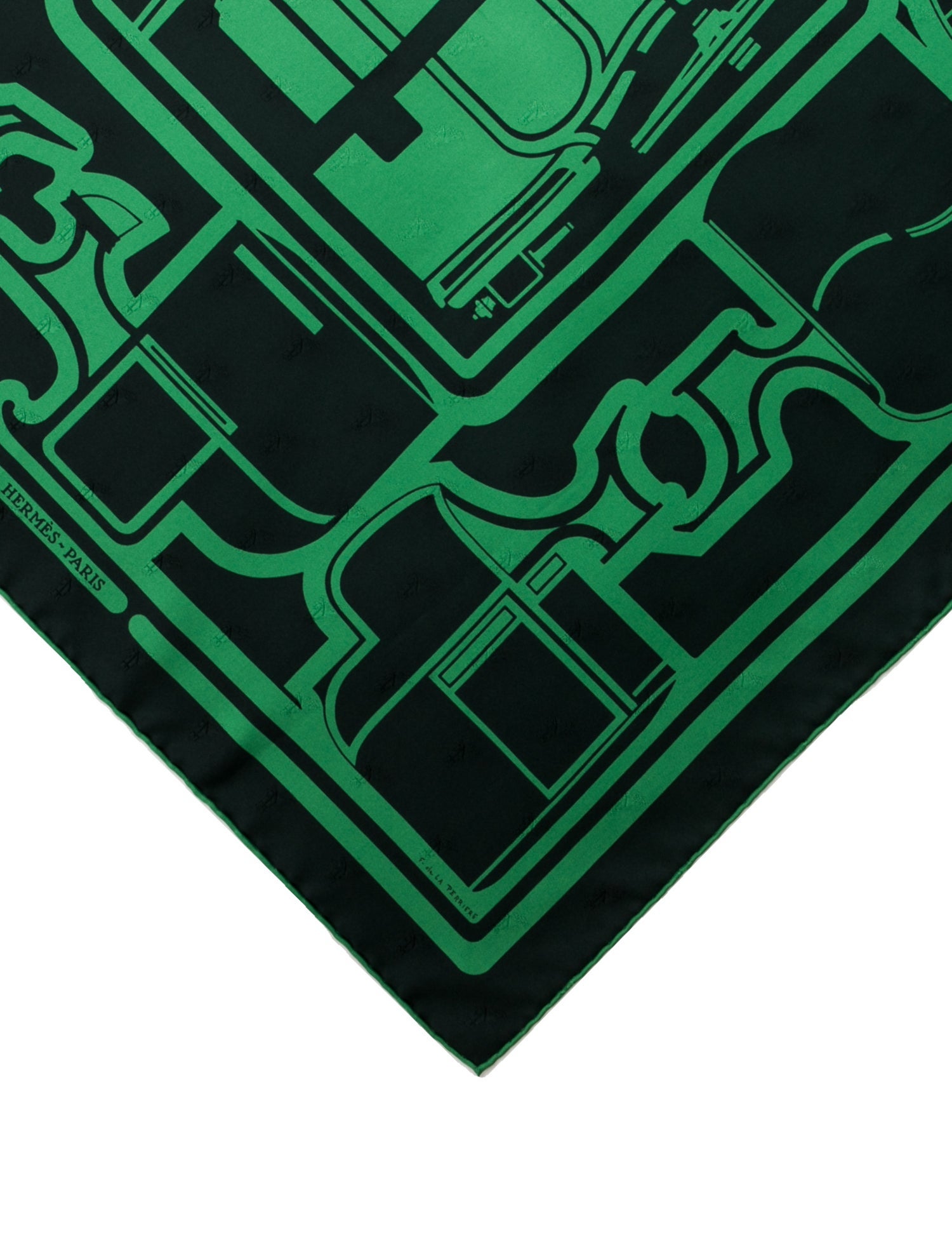 Hermès Les Coupes Tattoo Silk Scarf