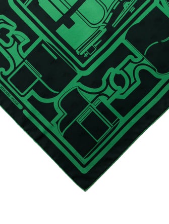 Hermès Les Coupes Tattoo Silk Scarf