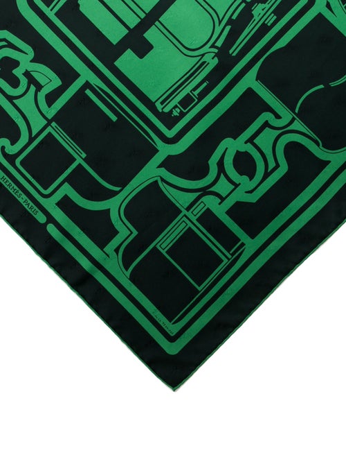 Hermès Les Coupes Tattoo Silk Scarf