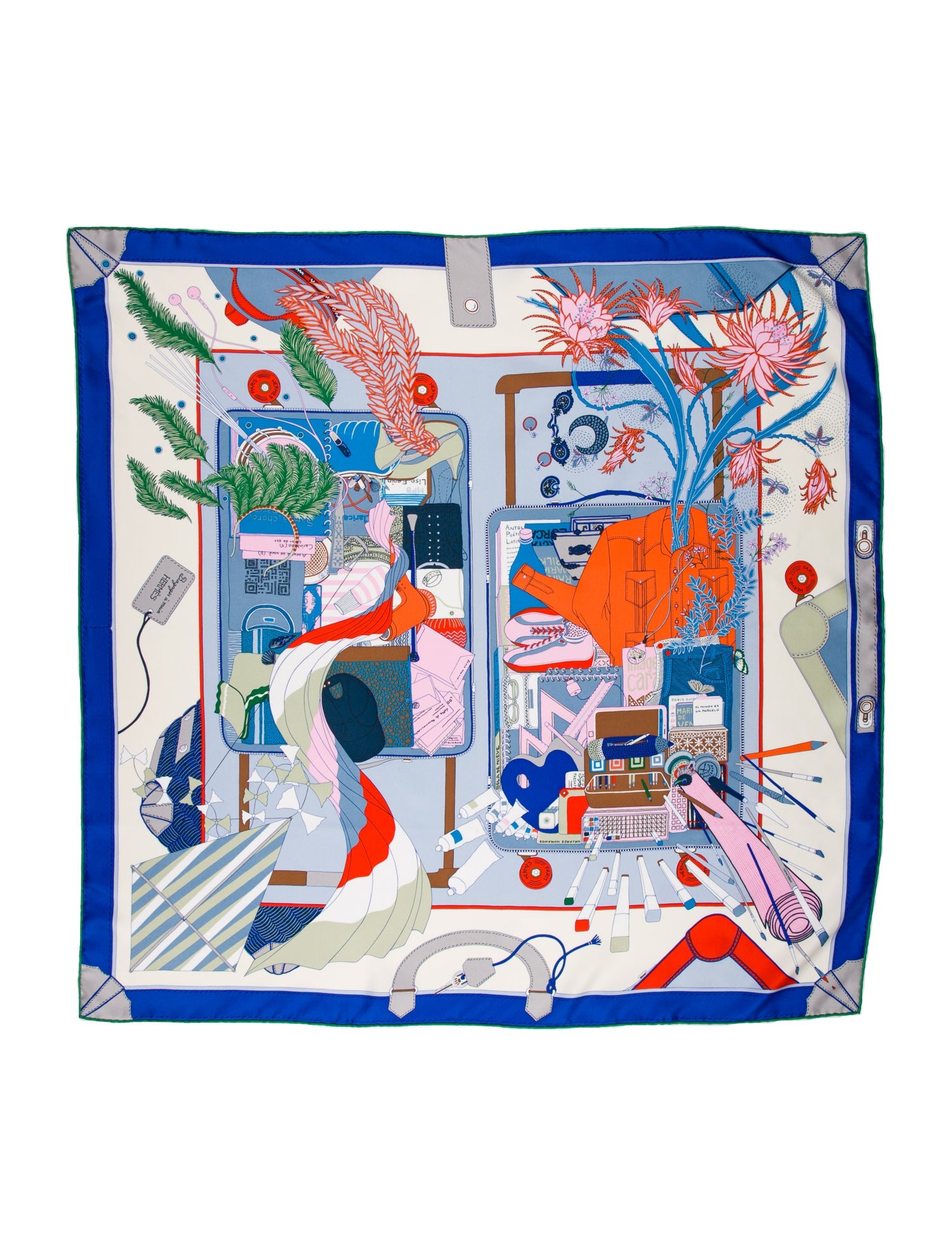 Hermès Bagage a Main Silk Scarf w/ Tags