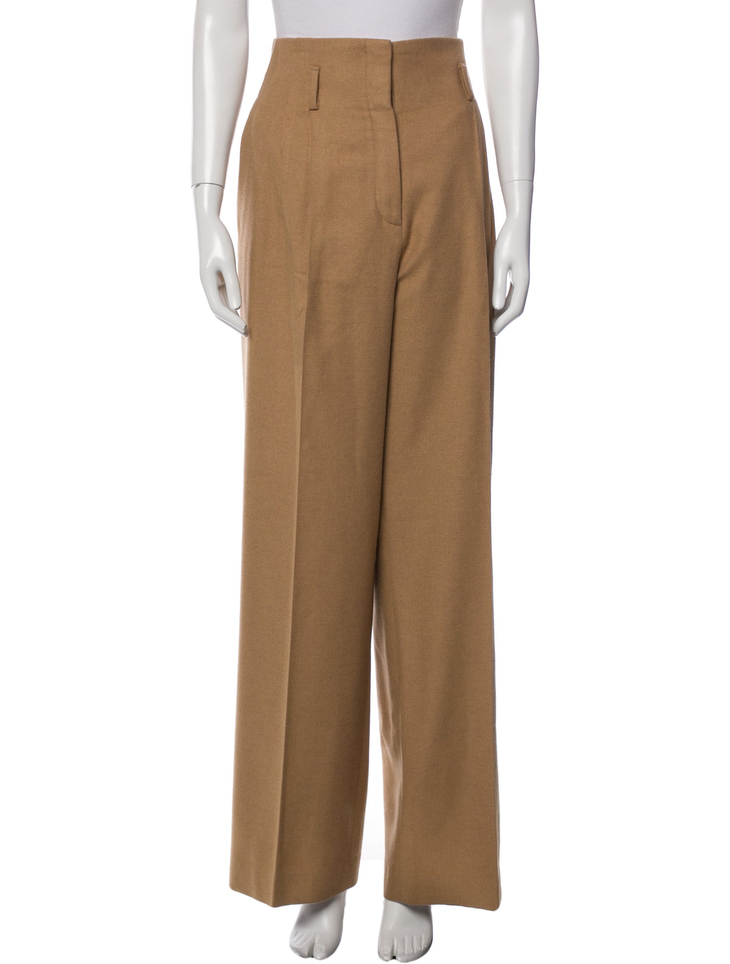 Hermès Camel Hair Wide Leg Pants