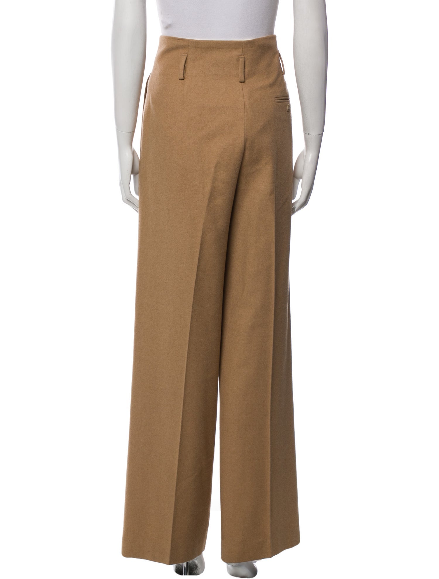 Hermès Camel Hair Wide Leg Pants