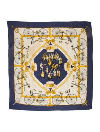 Hermès Les Becanes Silk Scarf