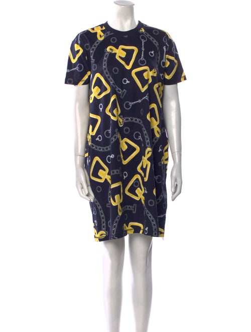 Hermès Printed Mini Dress