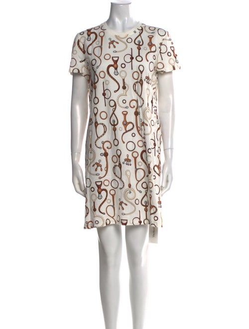 Hermès Printed Mini Dress