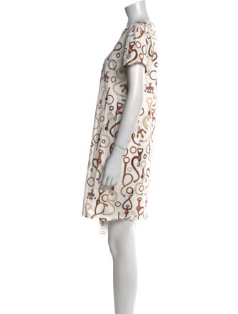 Hermès Printed Mini Dress