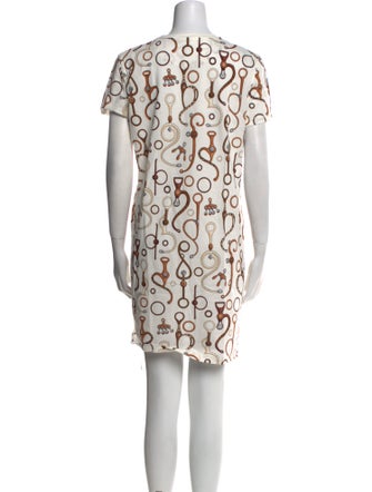 Hermès Printed Mini Dress