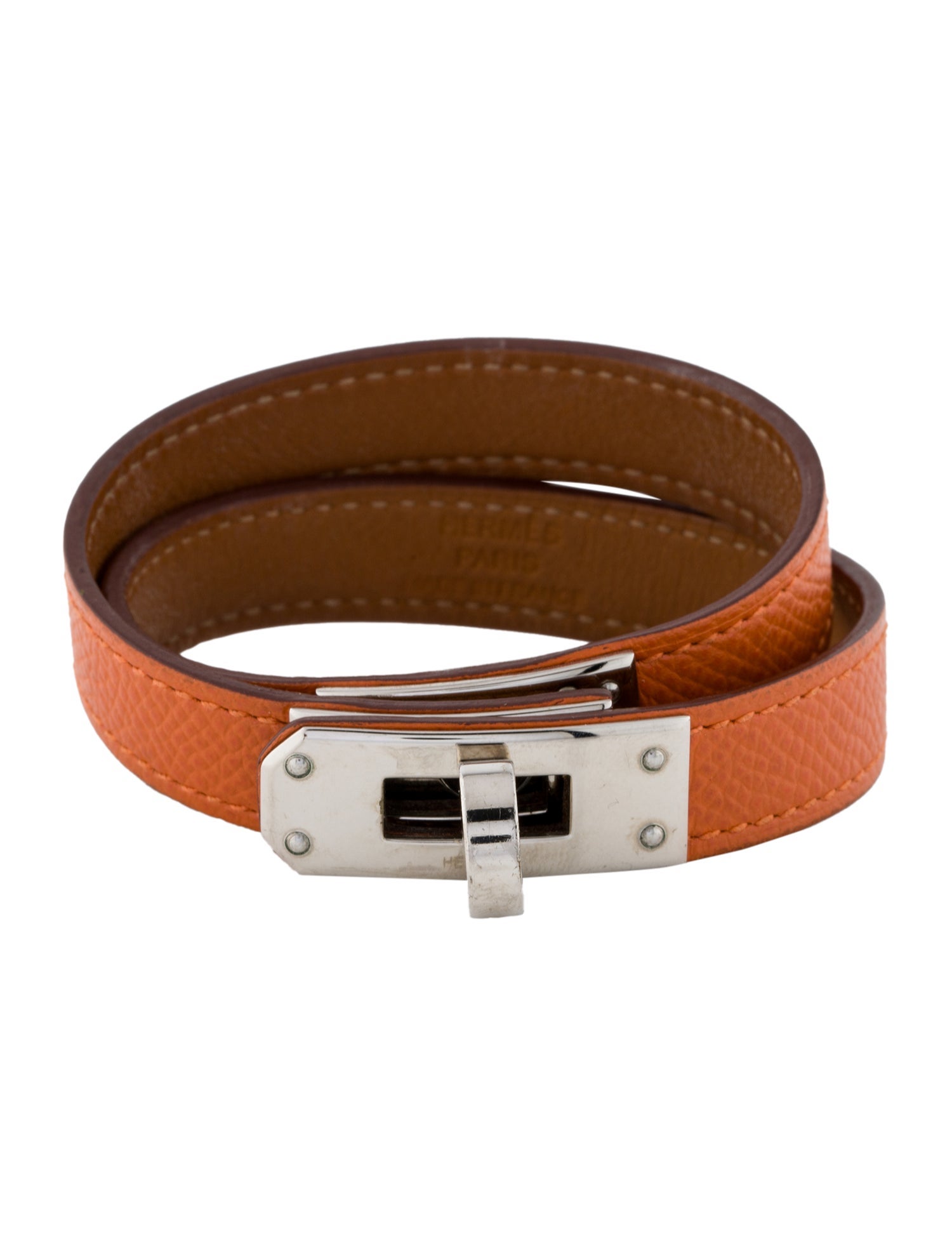 Hermès Leather Kelly Double Tour Wrap Bracelet