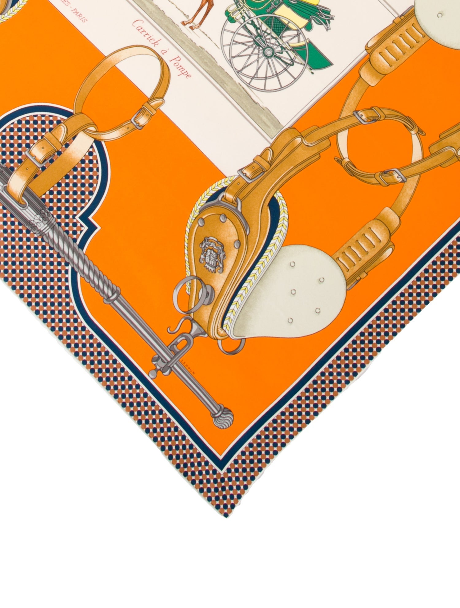 Hermès Carrick à Pompe Silk Scarf w/ Tags