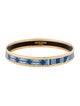 Hermès Narrow Enamel Bangle Bracelet