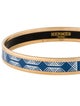 Hermès Narrow Enamel Bangle Bracelet
