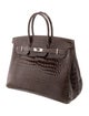 Hermès Shiny Porosus Crocodile Birkin 35