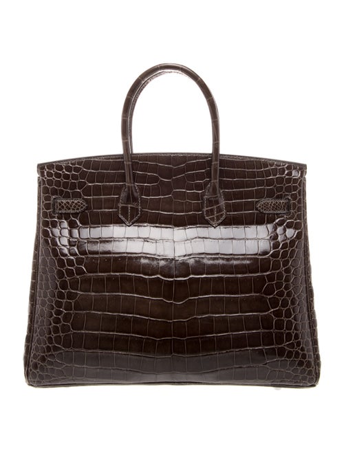 Hermès Shiny Porosus Crocodile Birkin 35