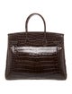 Hermès Shiny Porosus Crocodile Birkin 35