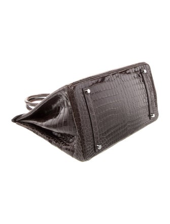 Hermès Shiny Porosus Crocodile Birkin 35