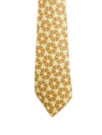Hermès Silk Patterned Neck Tie