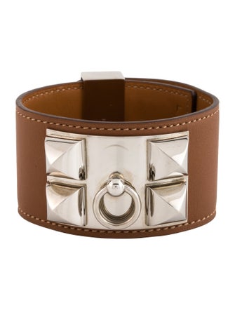 Hermès Leather Collier de Chien Wrap Bracelet