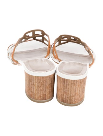 Hermès Chaîne d'Ancre Insignia Leather Slides