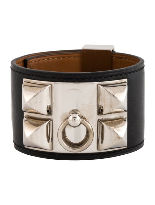 Hermès Leather Collier de Chien Wrap Bracelet