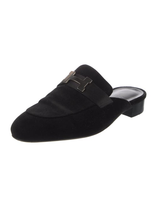Hermès Trocadero H Logo Mules
