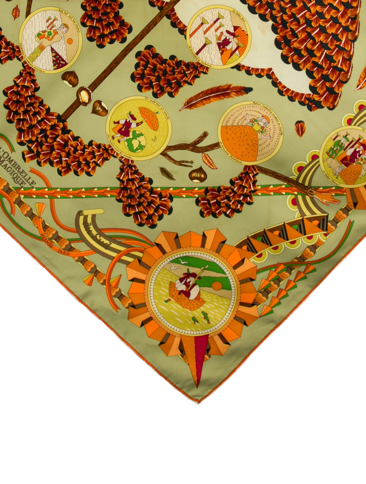 Hermès L'Ombrelle Magique Silk Scarf