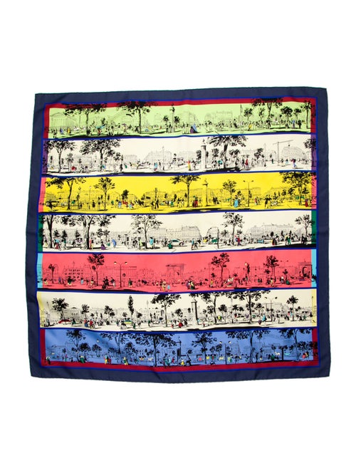 Hermès À L'Ombre Des Boulevards Silk Scarf