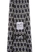 Hermès Silk Black Patterned Tie.