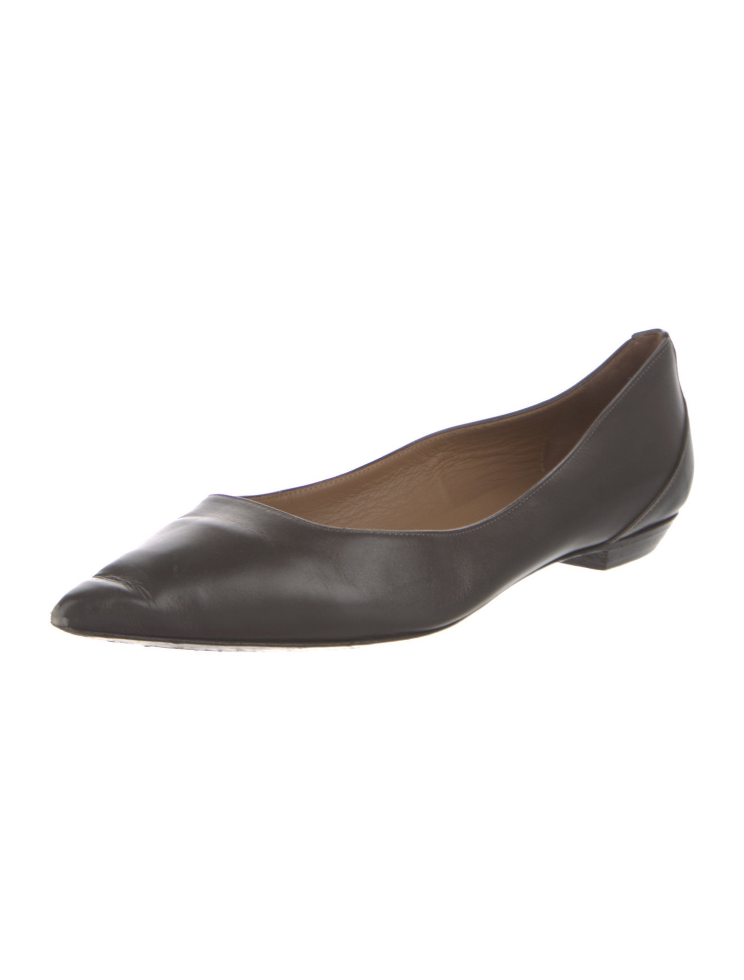 Hermès Vintage Leather Ballet Flats