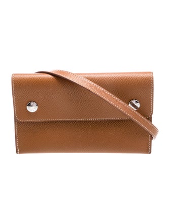 Hermès 2024 Epsom Hermèsnap Wallet on Strap