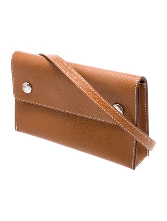 Hermès 2024 Epsom Hermèsnap Wallet on Strap