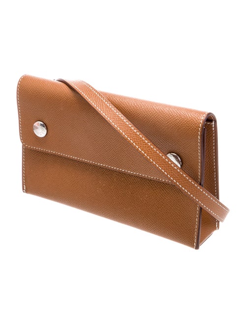 Hermès 2024 Epsom Hermèsnap Wallet on Strap