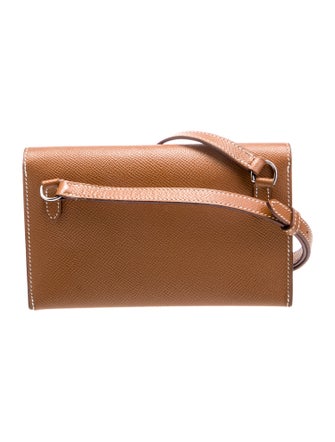 Hermès 2024 Epsom Hermèsnap Wallet on Strap