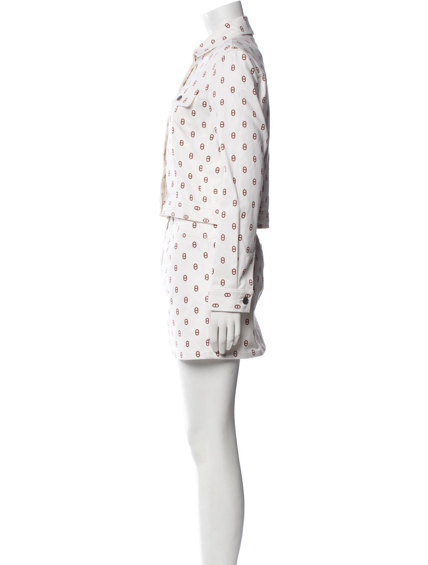 Hermès Chaine d'Ancre Printed Skirt Set w/ Tags