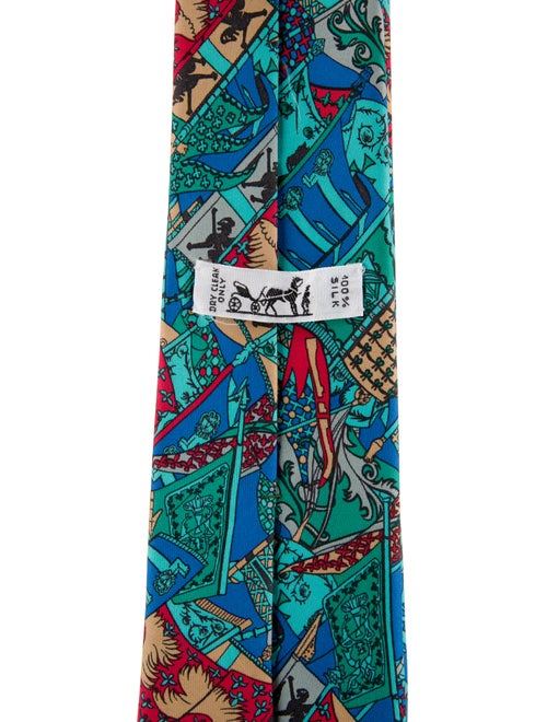 Hermès Silk Printed Tie