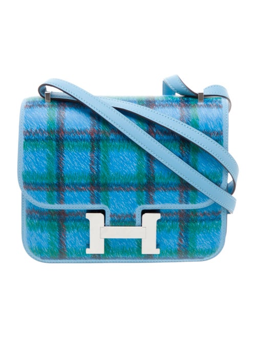 Hermès Swift Tartan Mini Constance 18
