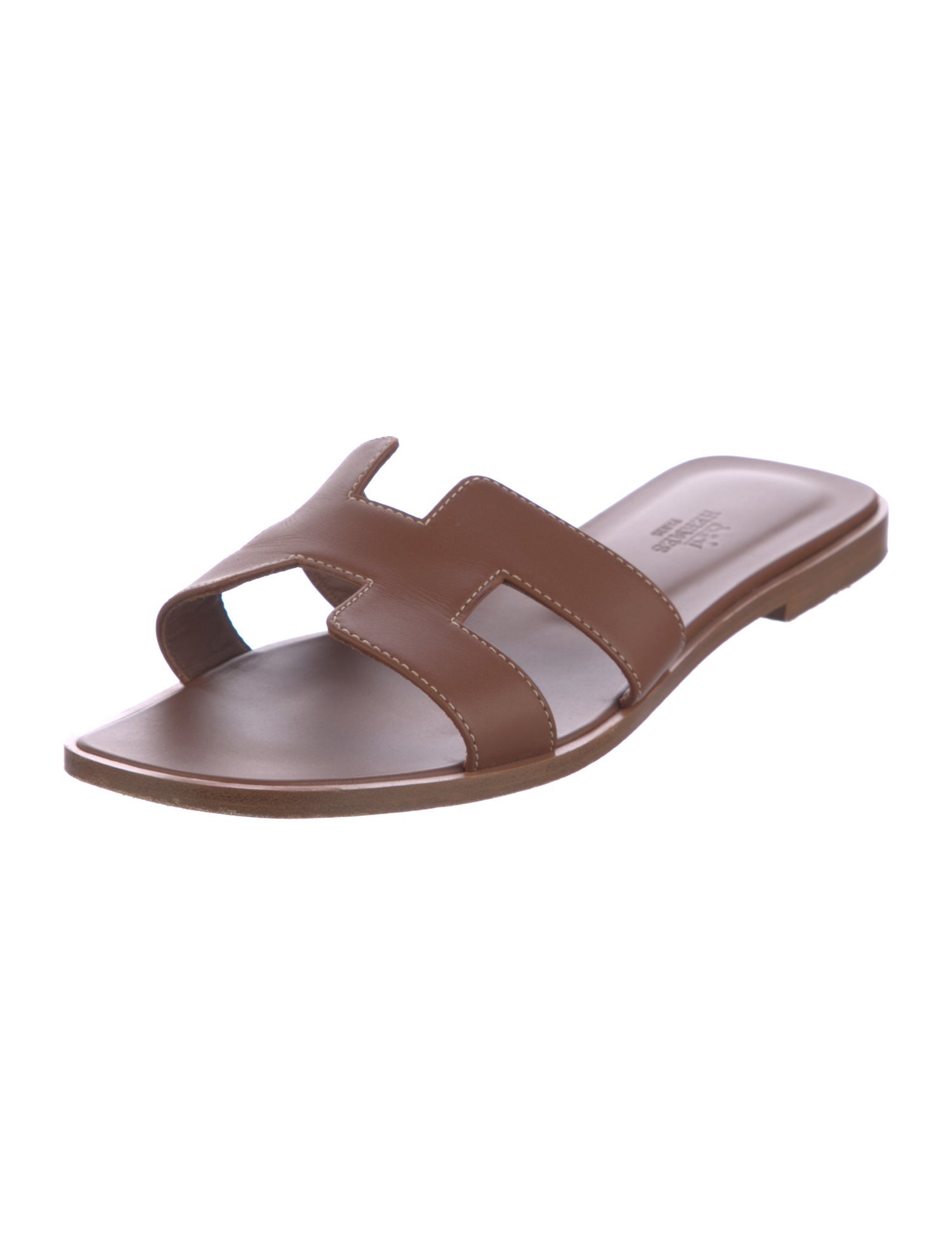 Hermès Oran Leather Slides