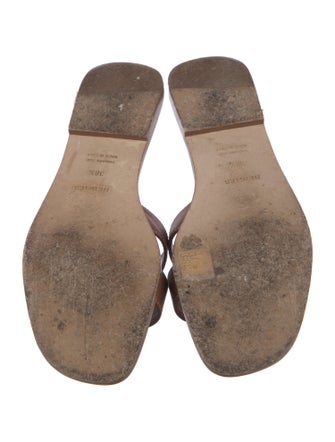 Hermès Oran Leather Slides