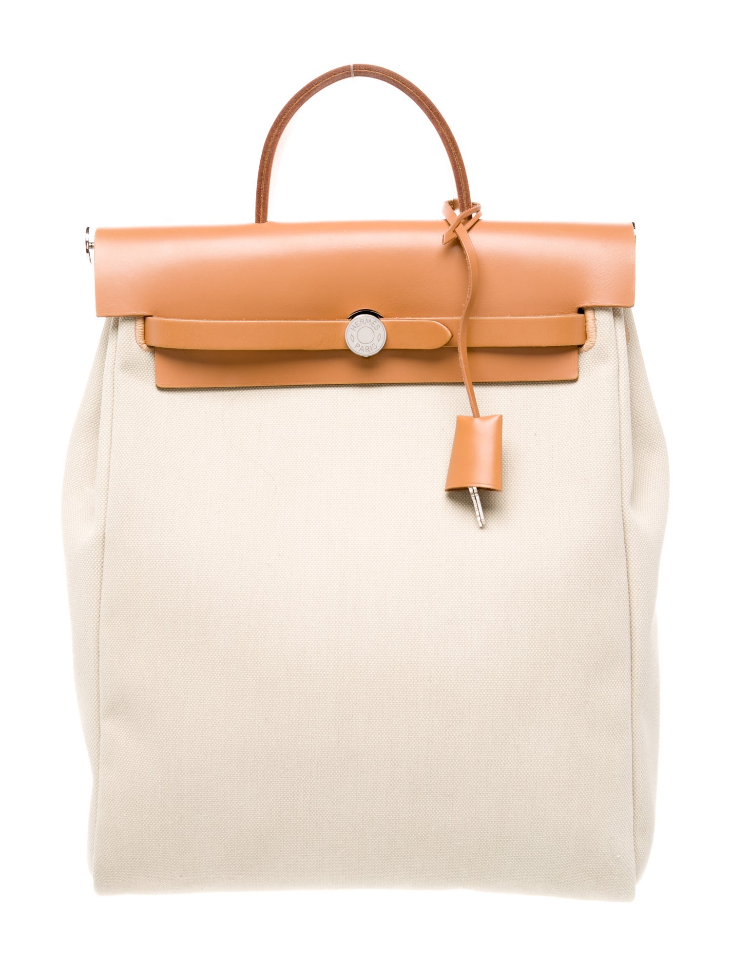 Hermès Toile Herbag A Dos Zip Backpack