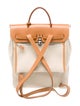 Hermès Toile Herbag A Dos Zip Backpack