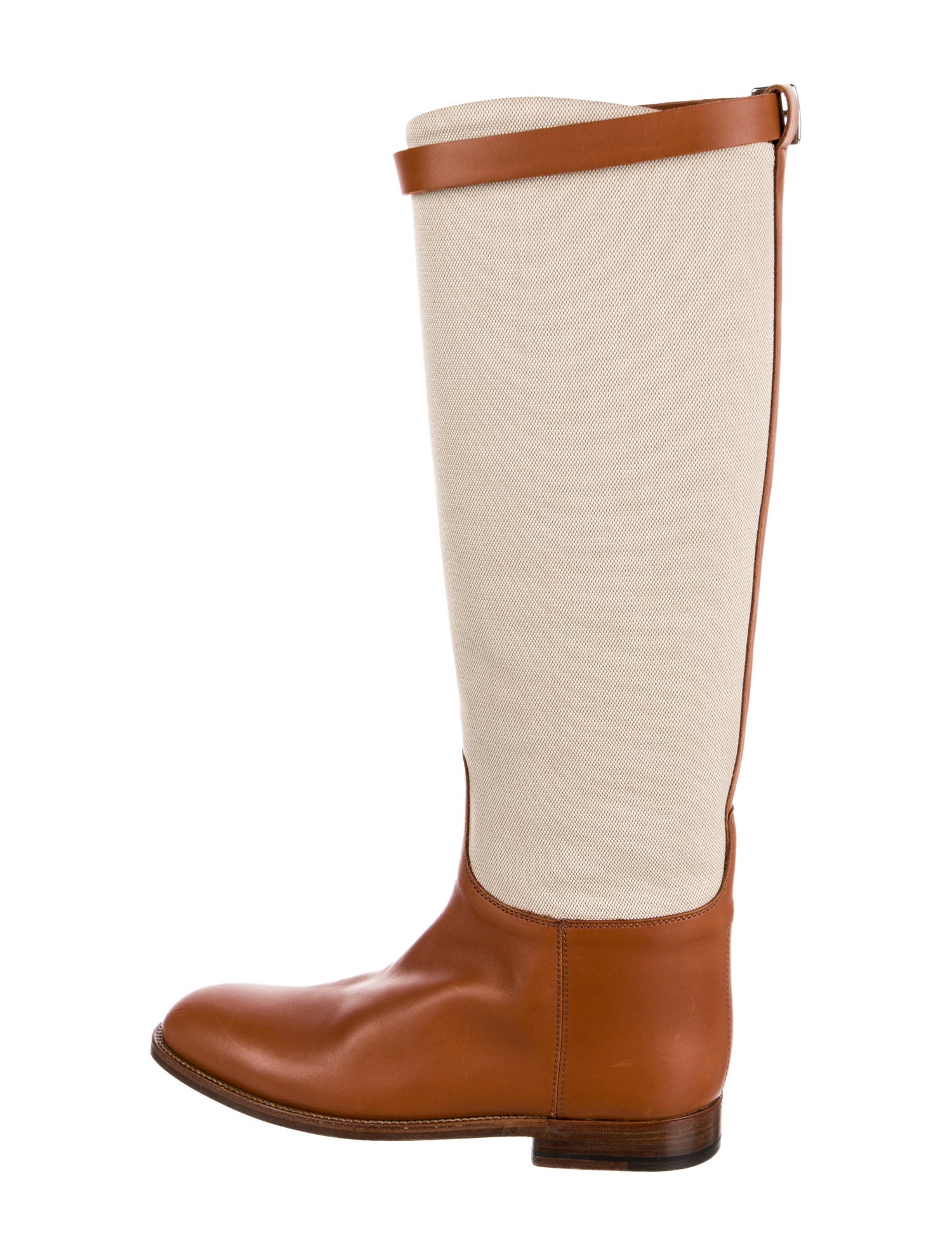 Hermès Jumping Canvas Riding Boots
