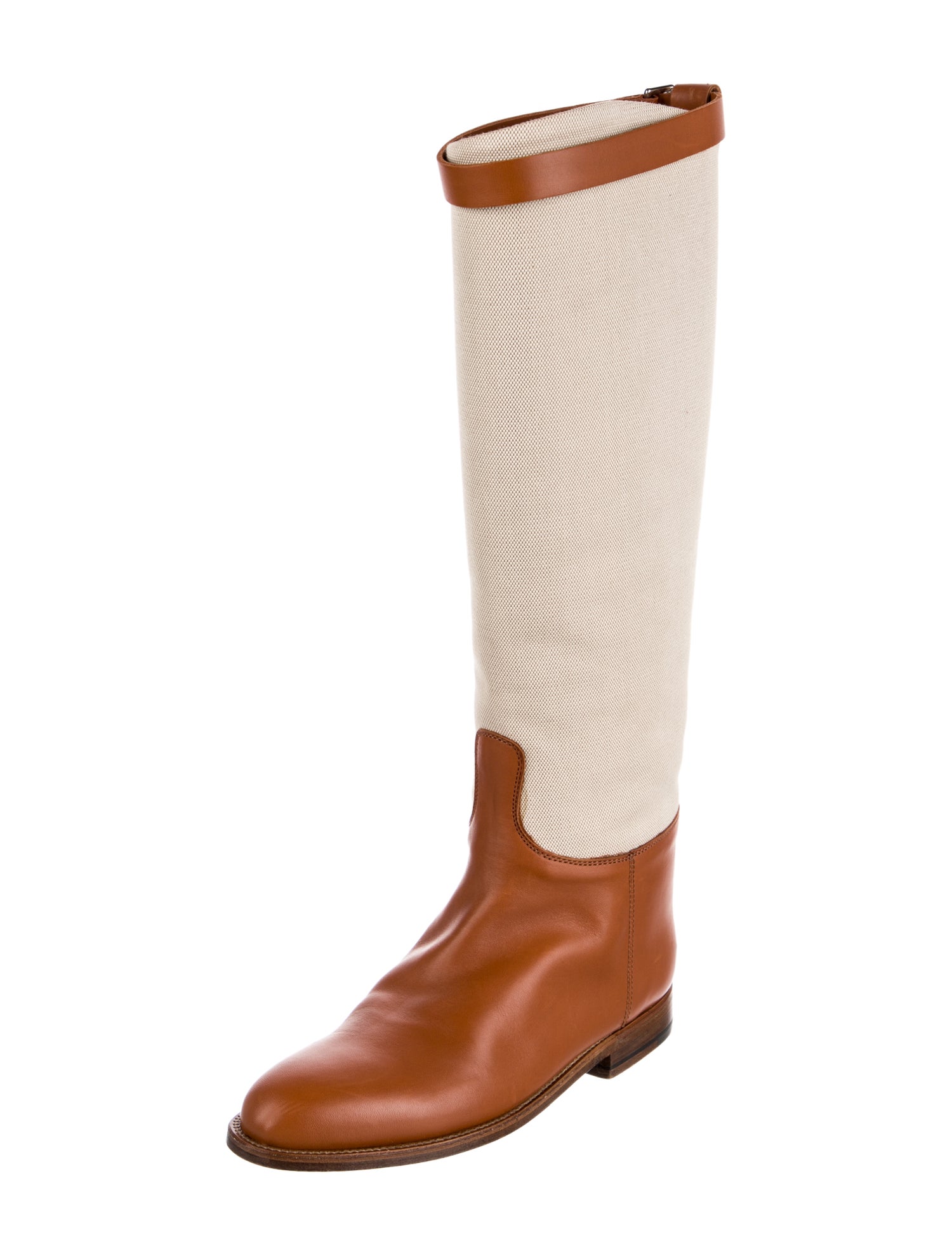 Hermès Jumping Canvas Riding Boots