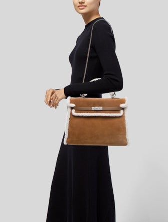 Hermès Grizzly Shearling Teddy Kelly II 35