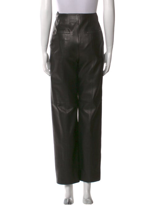 Hermès Leather Straight Leg Pants