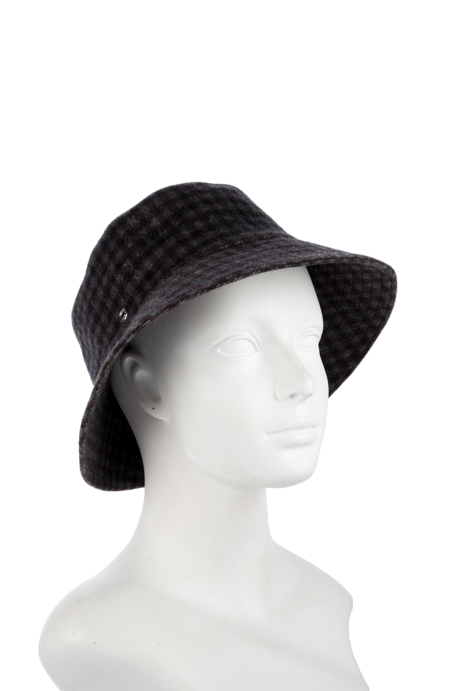 Hermès Cashmere Plaid Bucket Hat