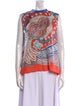 Hermès Silk Printed Top