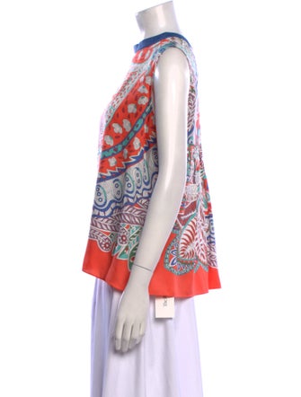 Hermès Silk Printed Top