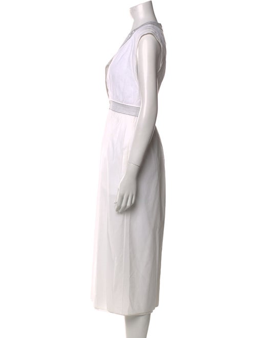 Hermès V-Neck Midi Length Dress