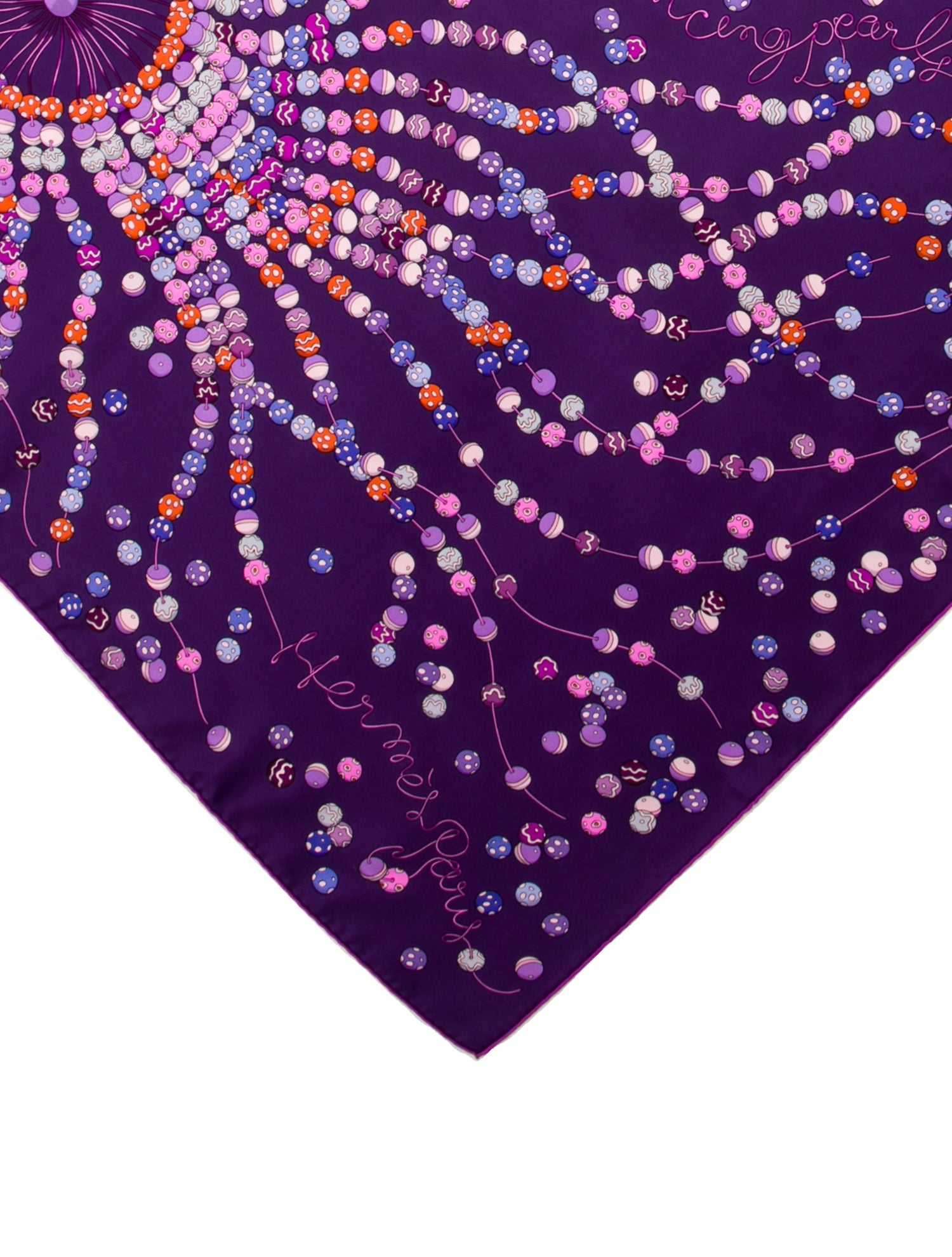 Hermès Dancing Pearls Silk Scarf