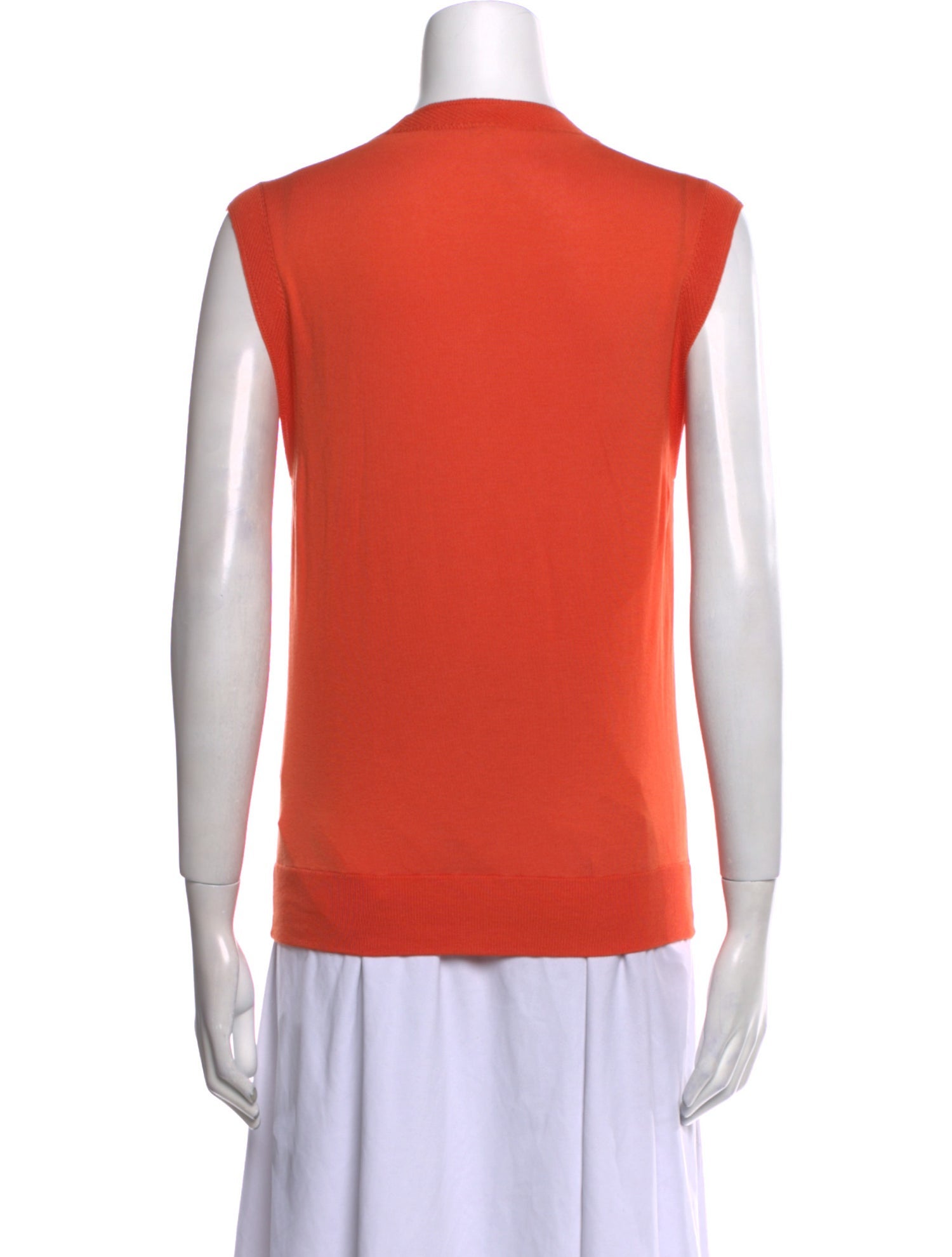 Hermès V-Neck Sleeveless Top