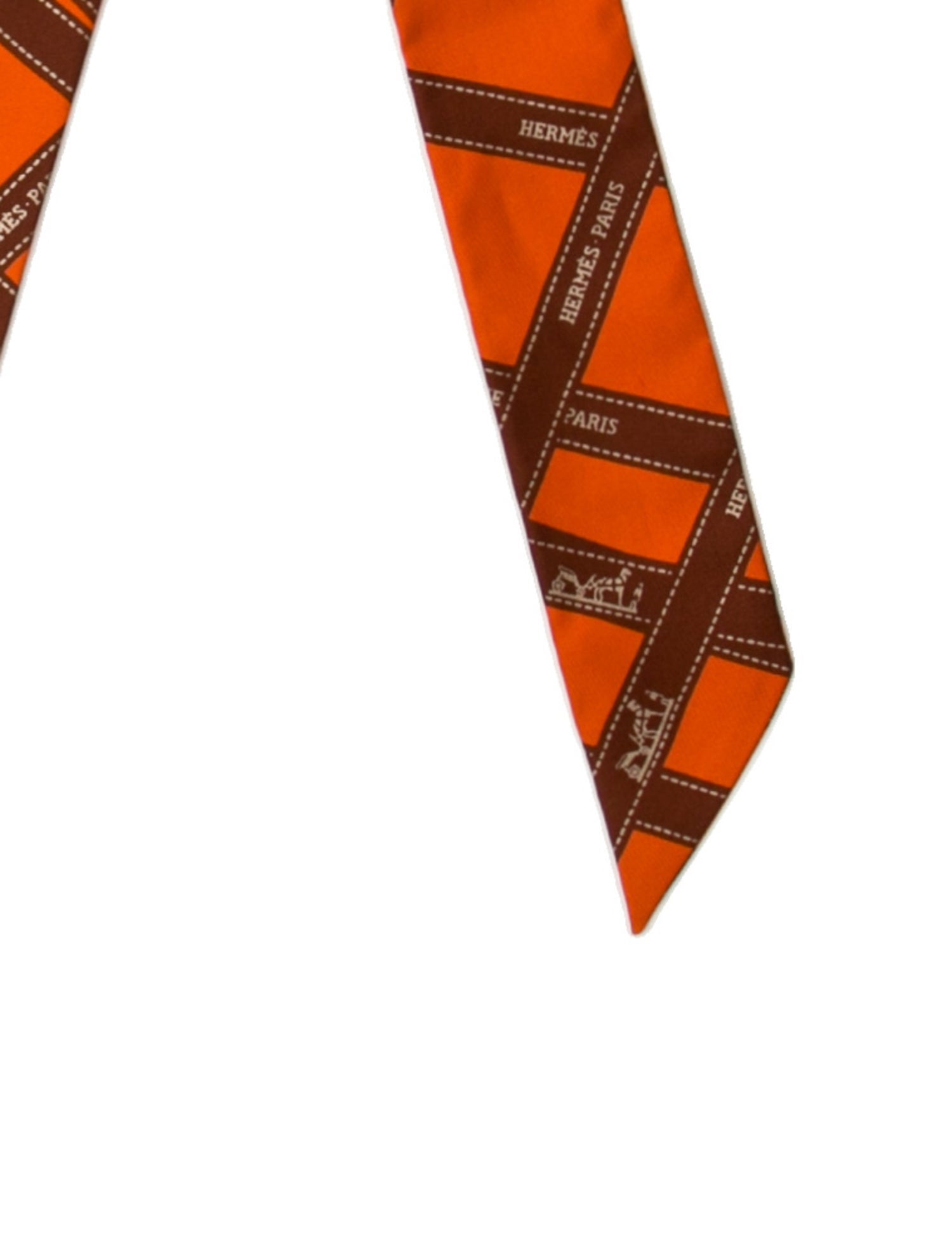 Hermès Bolduc Silk Twilly Scarf